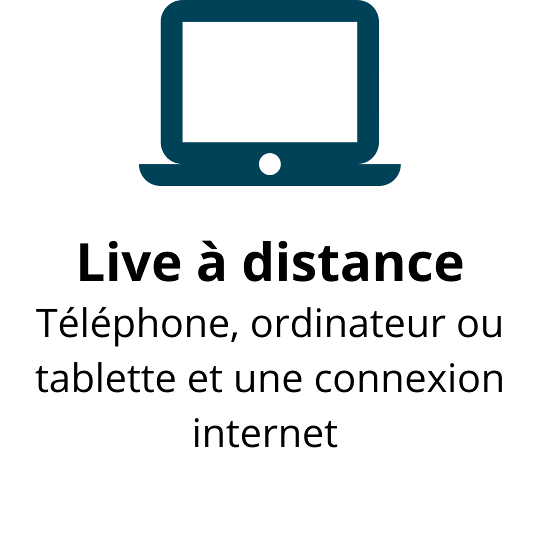 Live à distance Sur mesure